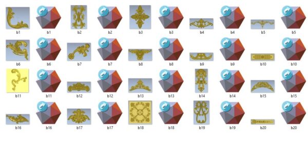 300 Archivos Stl 3D De Adornos Para Router Cnc
