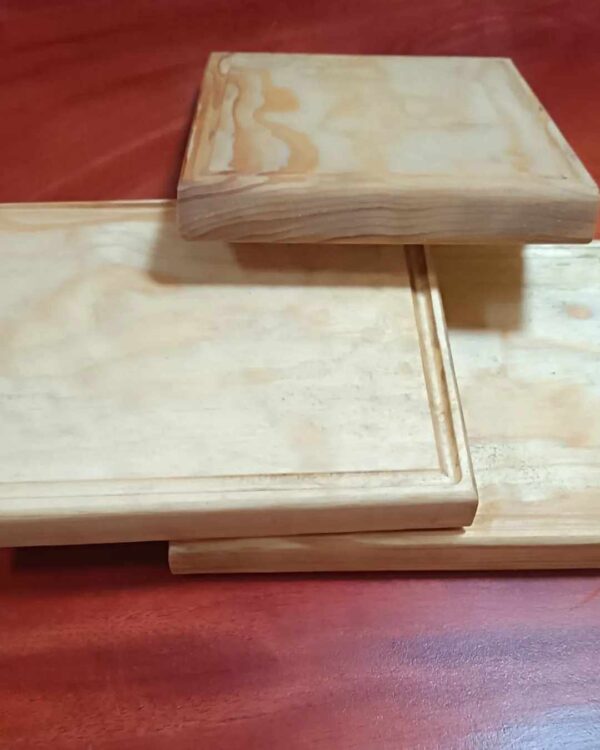 Tablas Para Picar De Madera De Pino Paq. De 10 Pz
