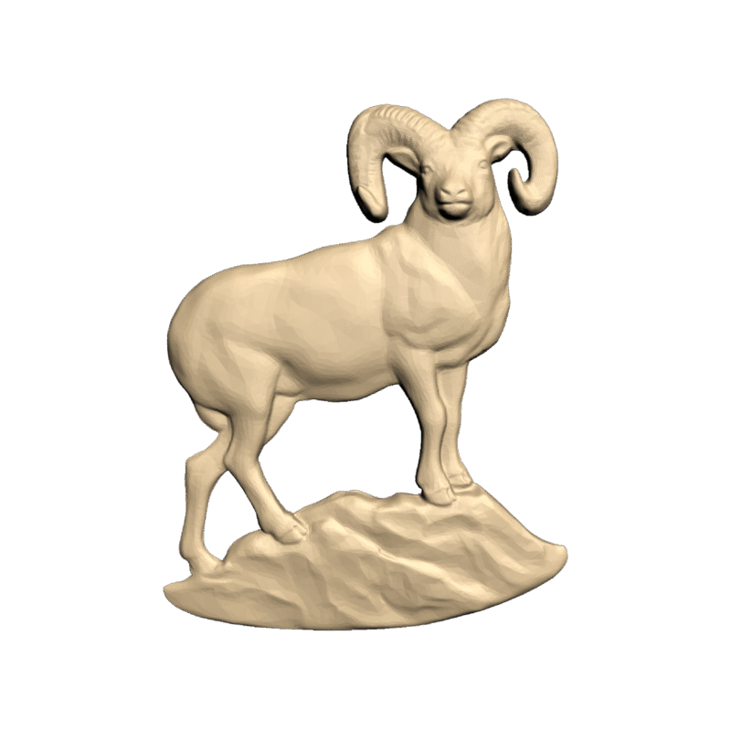Archivos STL de animales para Proyectos CNC Carnero