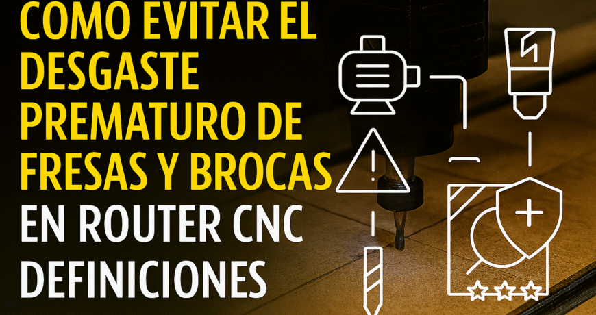 CÓMO EVITAR EL DESGASTE PREMATURO DE FRESAS Y BROCAS EN ROUTER CNC 1 Cómo Evitar El Desgaste Prematuro De Fresas Y Brocas En Router Cnc