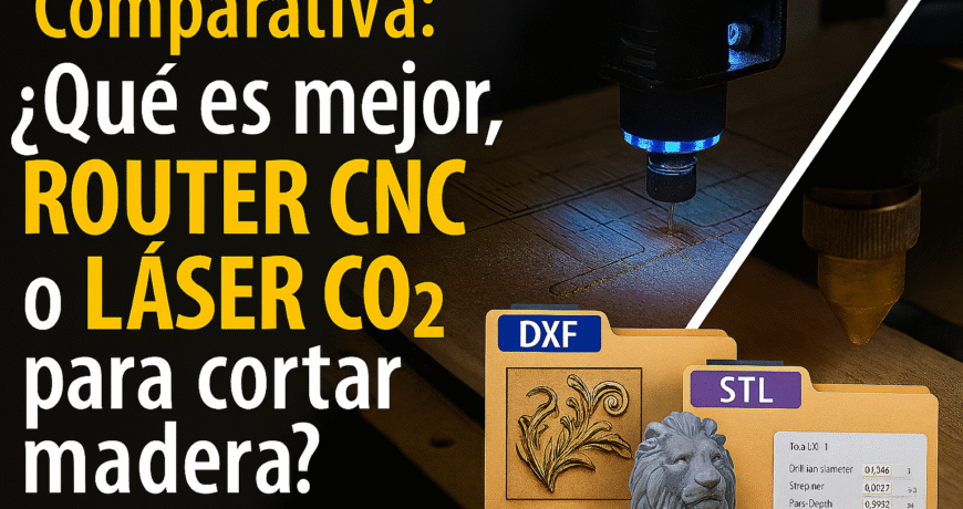 COMPARATIVA: ¿QUÉ ES MEJOR, ROUTER CNC O LÁSER CO₂ PARA CORTAR MADERA? 1 Comparativa – Escultura Digital Optimizada Para Seo