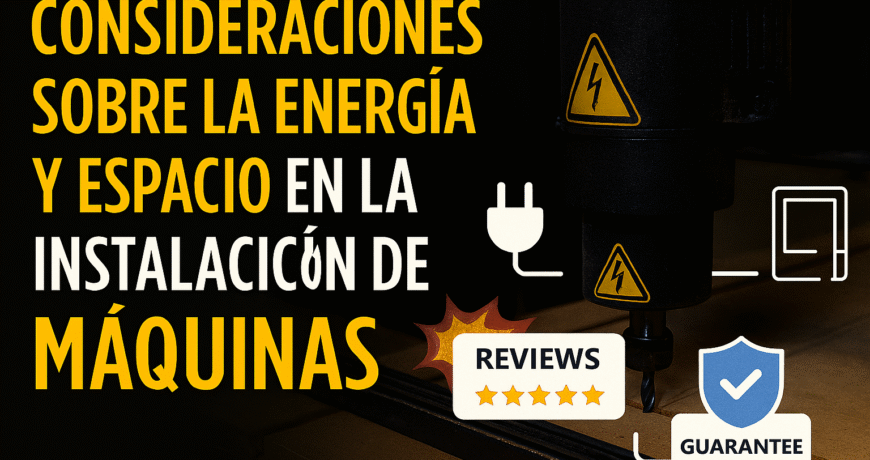 CONSIDERACIONES SOBRE LA ENERGÍA Y ESPACIO EN LA INSTALACIÓN DE MÁQUINAS 1 Consideraciones Sobre La Energía Y Espacio En La Instalación De Máquinas