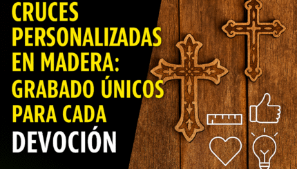 CRUCES PERSONALIZADAS EN MADERA: GRABADOS ÚNICOS PARA CADA DEVOCIÓN 6 Cruces Personalizadas En Madera: Grabados Únicos Para Cada Devoción