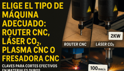 Elige El Tipo De Máquina Adecuado Router Cnc, Láser Co₂, Plasma Cnc O Fresadora Cnc