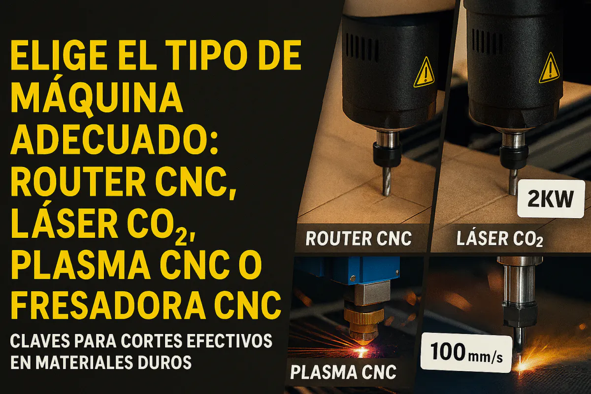 ELIGE EL TIPO DE MÁQUINA ADECUADO: ROUTER CNC, LÁSER CO₂, PLASMA CNC O FRESADORA CNC 3 Elige – Escultura Digital Optimizada Para Seo