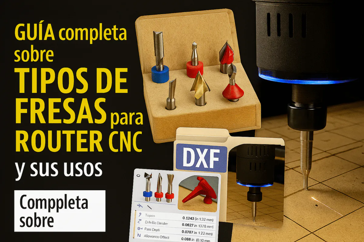 Guía Completa Sobre Tipos De Fresas Para Router Cnc Y Sus Usos