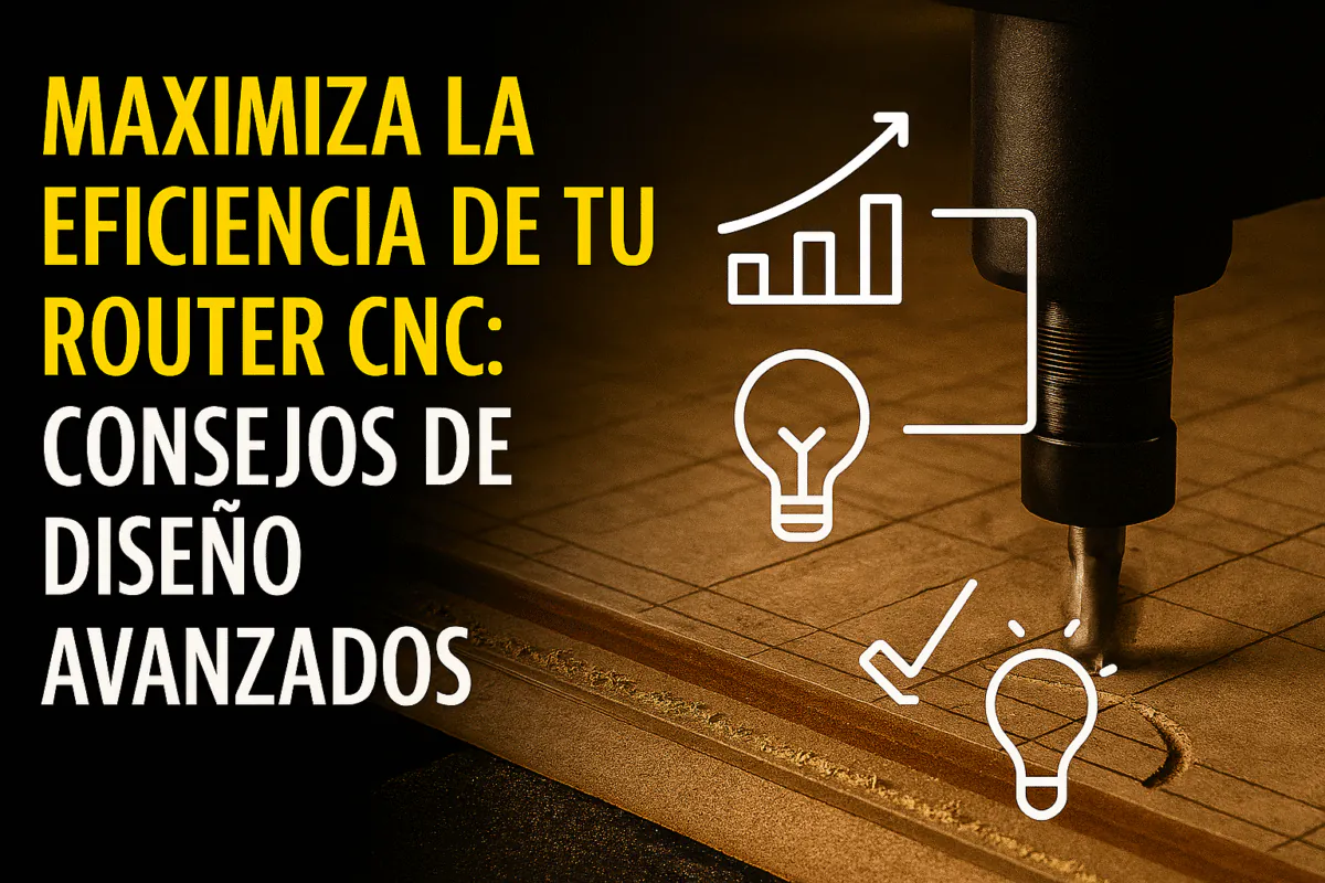 MAXIMIZA LA EFICIENCIA DE TU ROUTER CNC: CONSEJOS DE DISEÑO AVANZADOS 1 Maximiza – Diseño Geométrico Para Manufactura