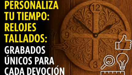 PERSONALIZA TU TIEMPO: RELOJES TALLADOS CON DISEÑOS ÚNICOS EN CNC 9 Personaliza Tu Tiempo: Relojes Tallados Con Diseños Únicos En Cnc
