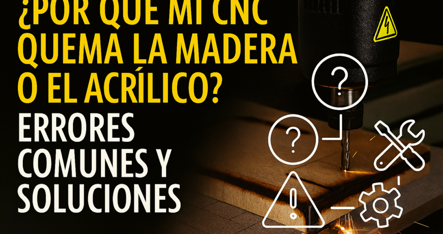 ¿POR QUÉ MI CNC QUEMA LA MADERA O EL ACRÍLICO? ERRORES COMUNES Y SOLUCIONES 1 ¿Por Qué Mi Cnc Quema La Madera O El Acrílico? Errores Comunes Y Soluciones