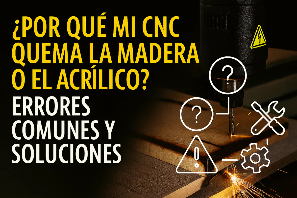 ¿Por Qué Mi Cnc Quema La Madera O El Acrílico? Errores Comunes Y Soluciones