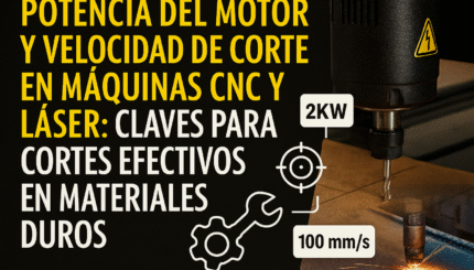 Potencia Del Motor Y Velocidad De Corte En Máquinas Cnc Y Láser: Claves Para Cortes Efectivos En Materiales Duros