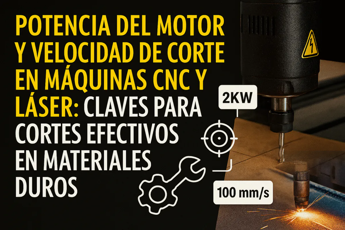 Potencia Del Motor Y Velocidad De Corte En Máquinas Cnc Y Láser: Claves Para Cortes Efectivos En Materiales Duros