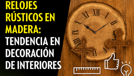 RELOJES RÚSTICOS EN MADERA: TENDENCIA EN DECORACIÓN DE INTERIORES 8 Relojes Rústicos En Madera: Tendencia En Decoración De Interiores