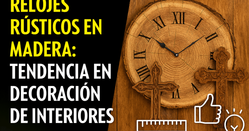 RELOJES RÚSTICOS EN MADERA: TENDENCIA EN DECORACIÓN DE INTERIORES 1 Relojes Rústicos En Madera: Tendencia En Decoración De Interiores