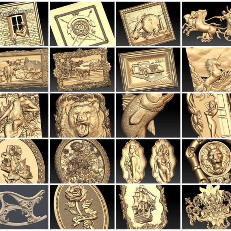 20 Archivos STL de Cuadros para Proyectos CNC 2