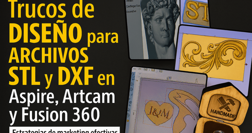 Trucos De Diseño Para Archivos Stl Y Dxf En Aspire, Artcam Y Fusion 360