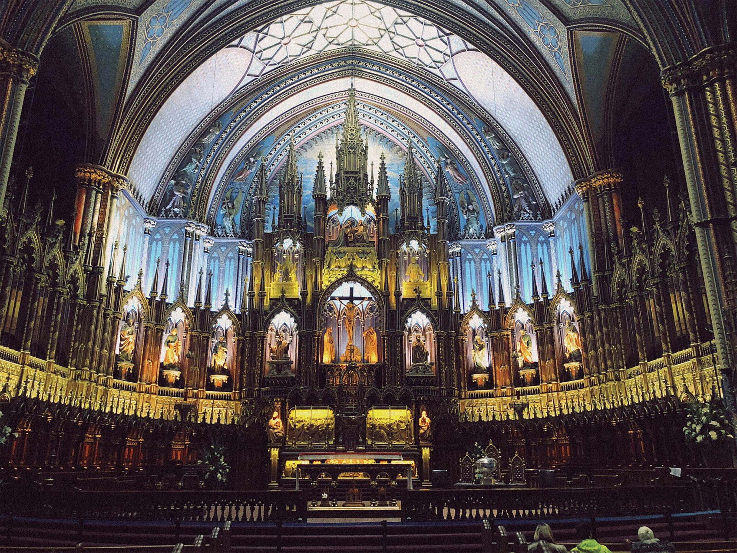 Multicolored Cathedral Interior
