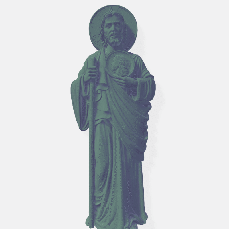 Archivo STL de San Judas Tadeo Mano Derecha para Proyectos CNC