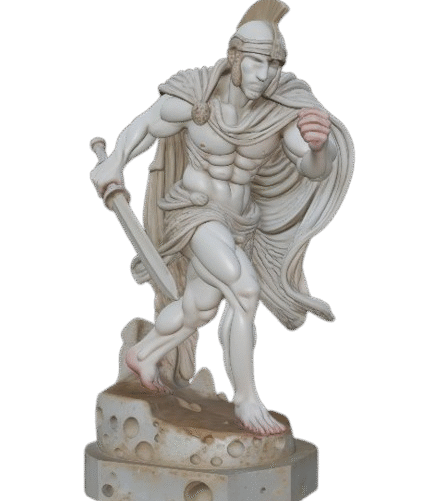 Modelo 3D STL Romano Corriendo – Arte para CNC e Impresión 3D