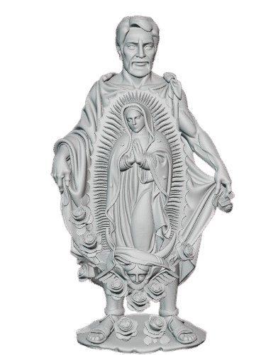 “Diseño STL Religioso: Aparición de la Virgen de Guadalupe a Juan Diego – Alto Relieve”