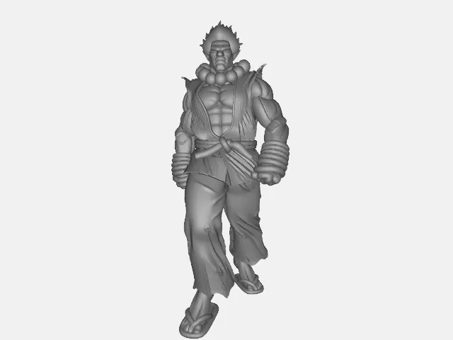 MODELO 3D STL AKUMA STREET FIGHTER – ARTE DEVOCIONAL PARA CNC E IMPRESIÓN 3D 1 Akuma – Figura Artística En Formato 3D