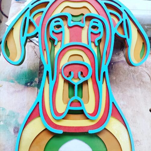 200 Archivos Multicapa DXF Perros Mandala – Arte Devocional para CNC o Láser