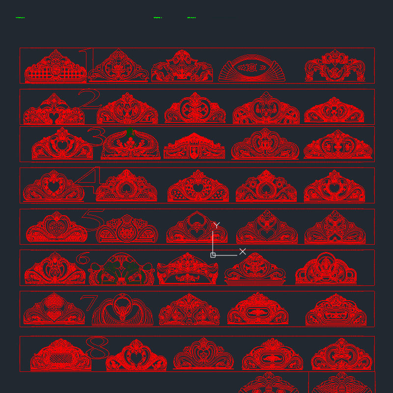 PACK DE 26 ARCHIVOS EN DXF CABECERAS PARA ROUTER CNC 2 Pack De 26 Archivos En Dxf Cabeceras Para Router Cnc