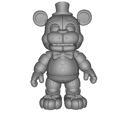 Modelo 3D STL Freddy Fazbear – Arte Devocional para CNC e Impresión 3D