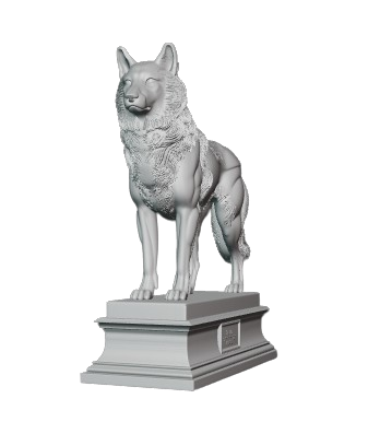 Modelo 3D STL Lobo – Arte Devocional para CNC e Impresión 3D
