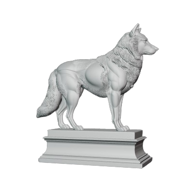 MODELO 3D STL LOBO – ARTE DEVOCIONAL PARA CNC E IMPRESIÓN 3D 3 Modelo 3D Stl Lobo – Arte Devocional Para Cnc E Impresión 3D