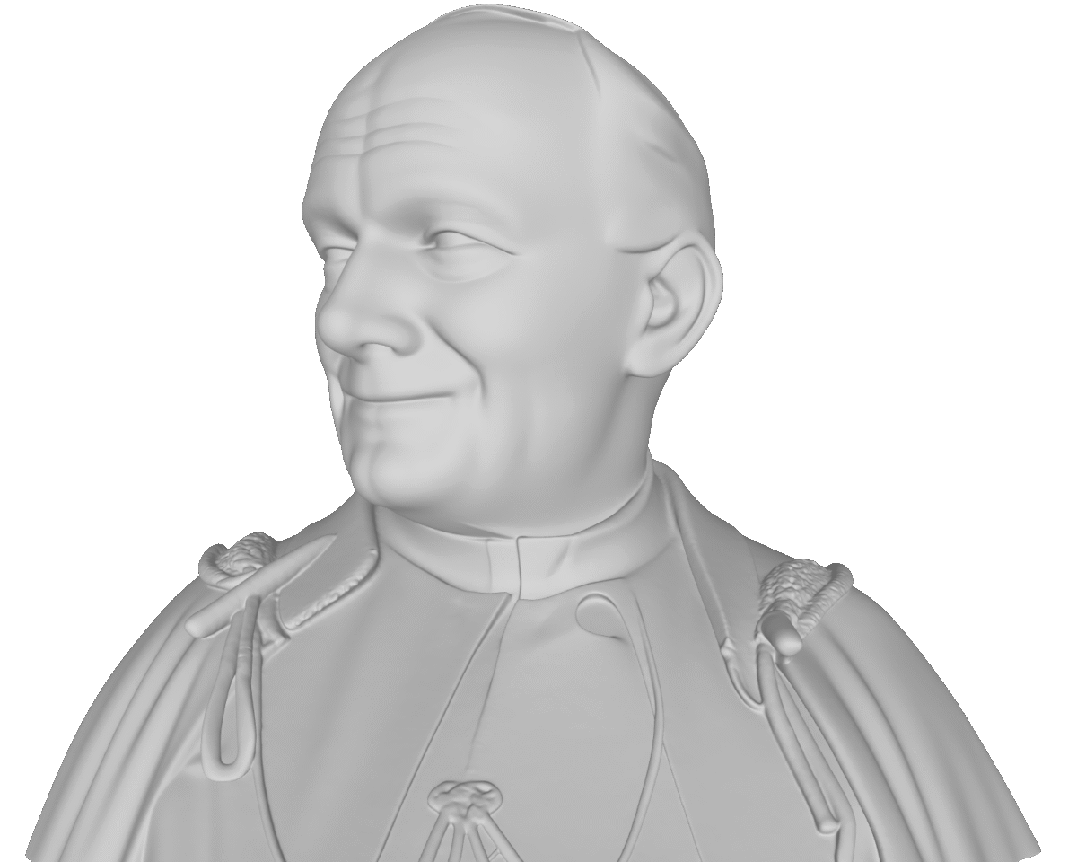 3 MODELO 3D PAPA JUAN PABLO II – ARTE DEVOCIONAL PARA CNC E IMPRESIÓN 3D 1 3 Modelo 3D Papa Juan Pablo Ii – Arte Devocional Para Cnc E Impresión 3D