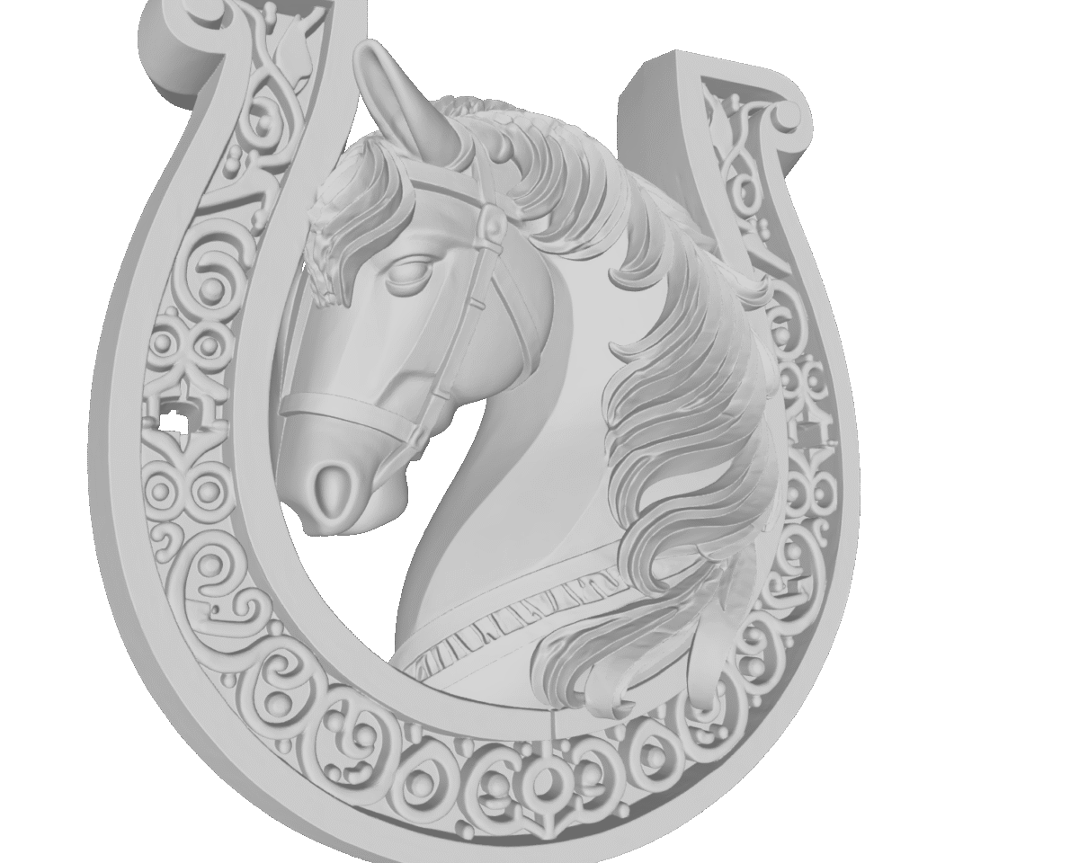 MODELO 3D CABALLO HERRADURA – ARTE DEVOCIONAL PARA CNC E IMPRESIÓN 3D 2 Modelo 3D Caballo Herradura – Arte Devocional Para Cnc E Impresión 3D