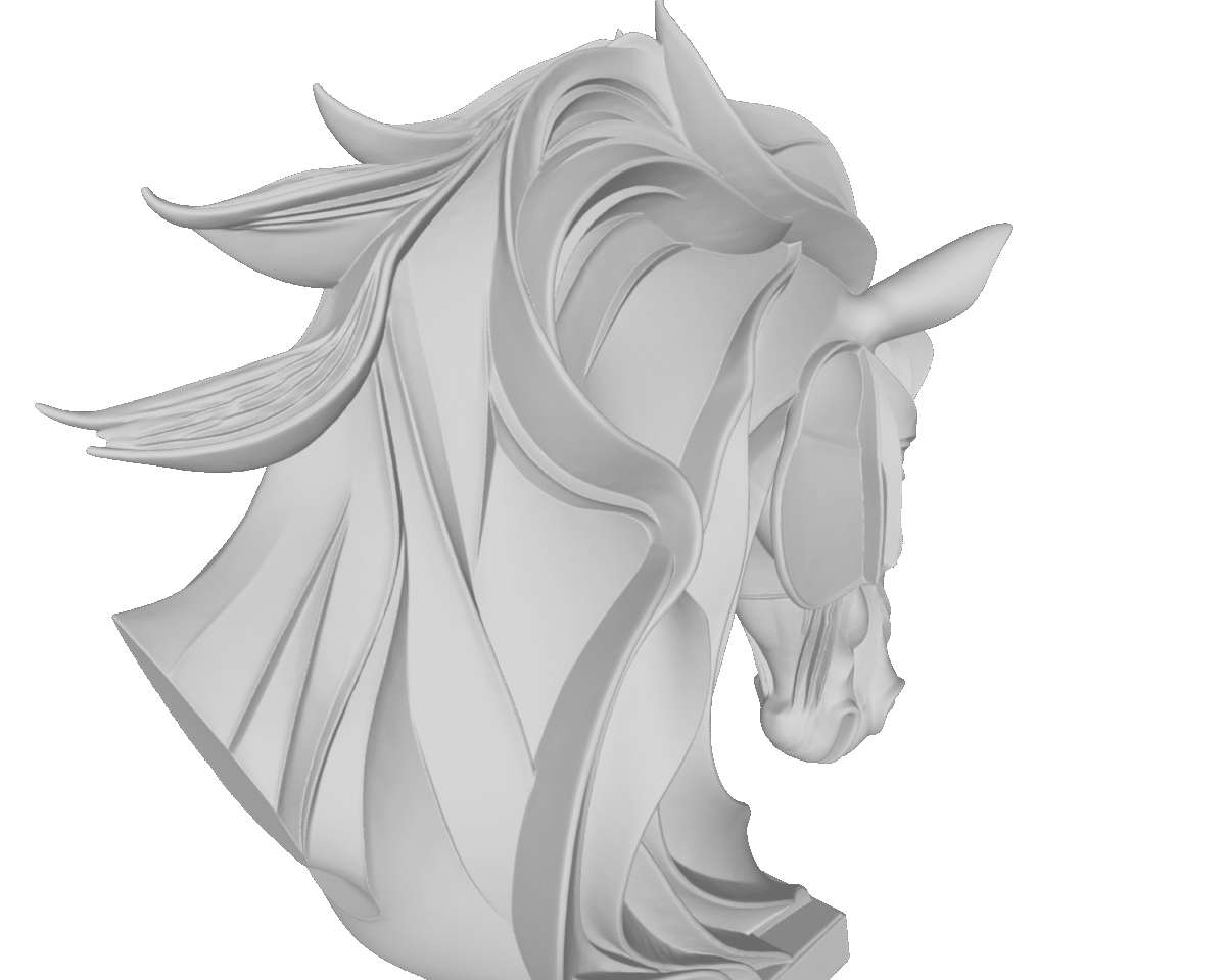 MODELO 3D CABALLO ESCUTURA – ARTE DEVOCIONAL PARA CNC E IMPRESIÓN 3D 3 Modelo 3D Caballo Escutura – Arte Devocional Para Cnc E Impresión 3D