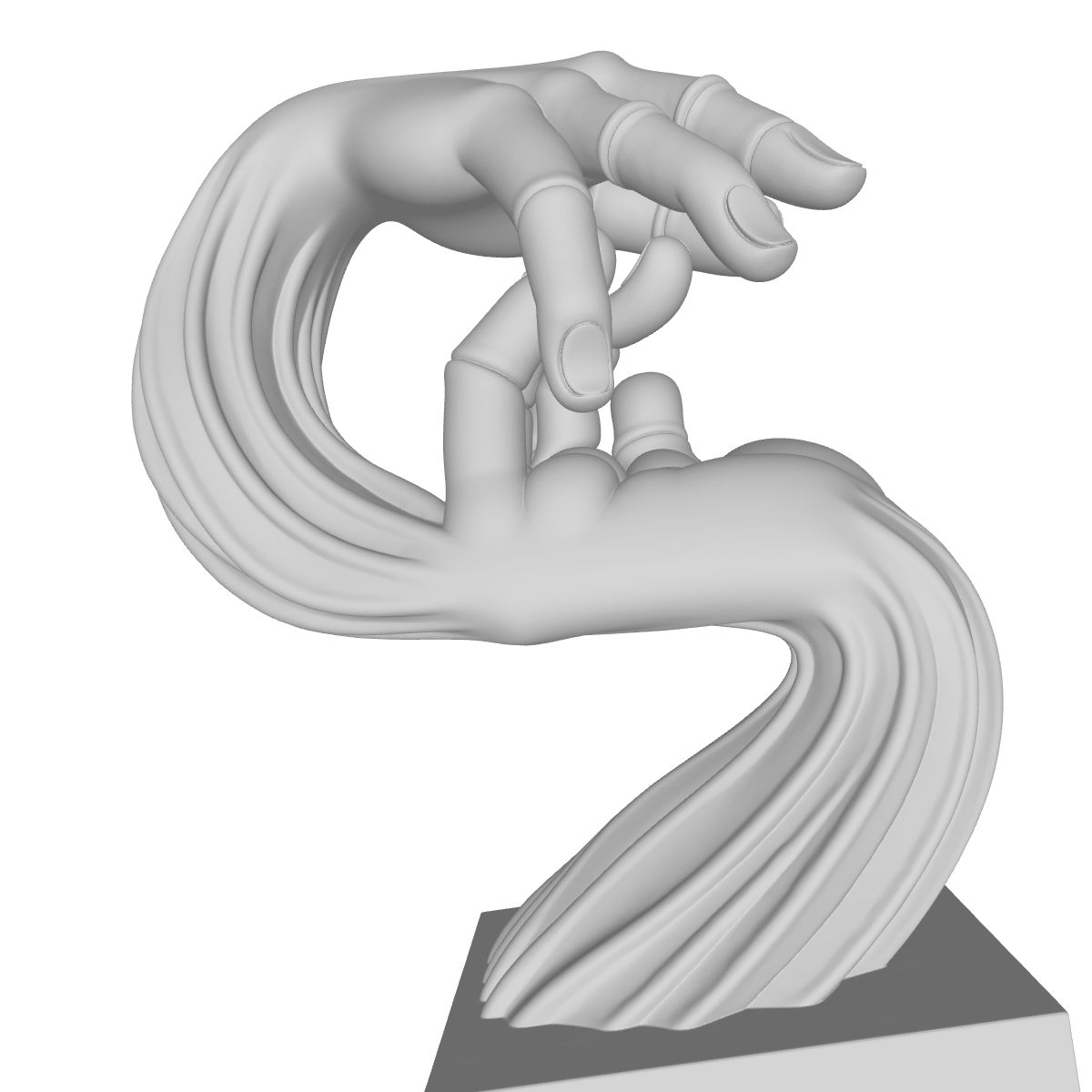 MODELO 3D ESCULTURA DE MANOS – ARTE DEVOCIONAL PARA CNC E IMPRESIÓN 3D 1 Modelo 3D Escultura De Manos – Arte Devocional Para Cnc E Impresión 3D