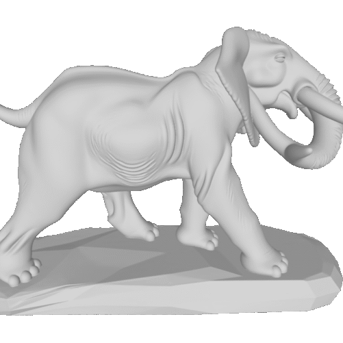 Modelo 3D STL Elefante – Arte Devocional para CNC e Impresión 3D