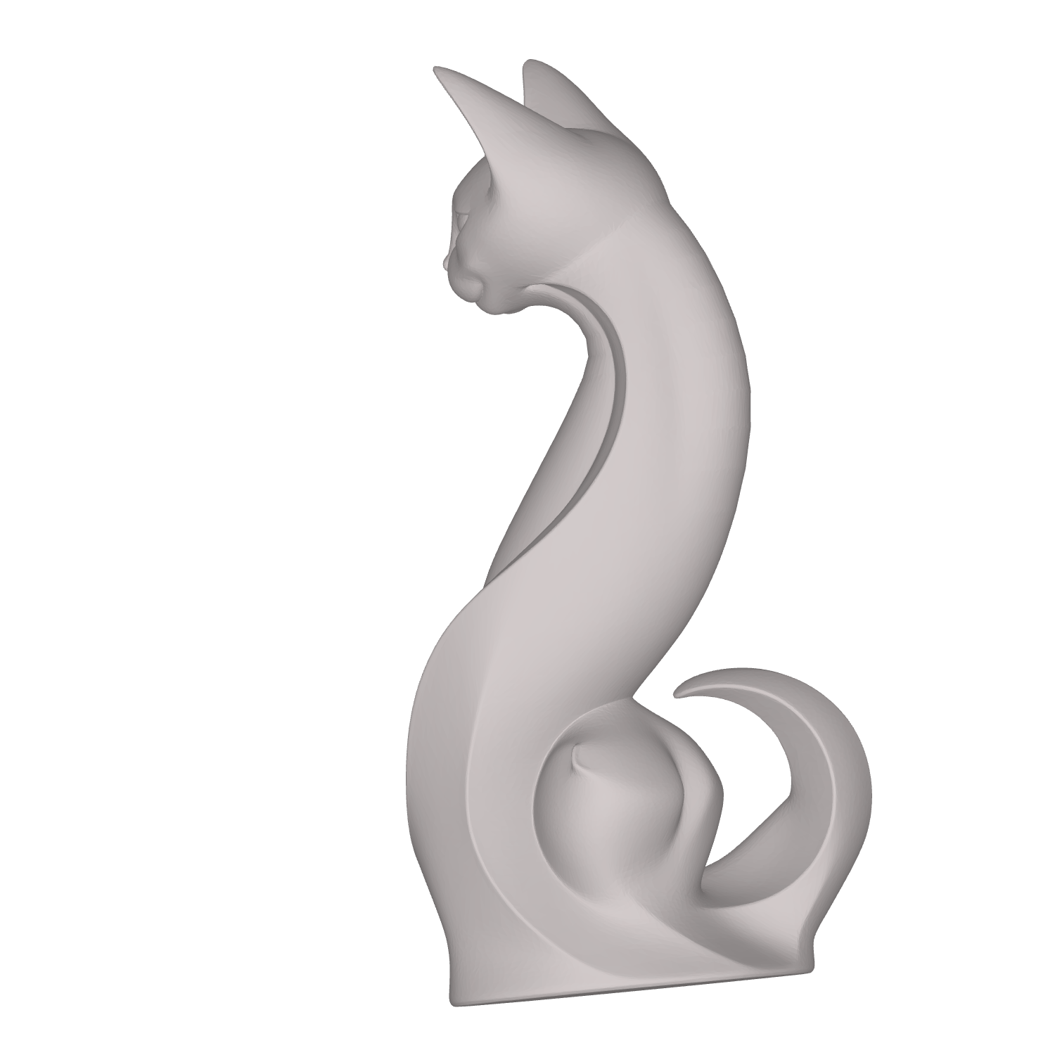 MODELO 3D STL ESCULTURA GATO – ARTE DEVOCIONAL PARA CNC E IMPRESIÓN 3D 2 Modelo 3D Stl Escultura Gato – Arte Devocional Para Cnc E Impresión 3D