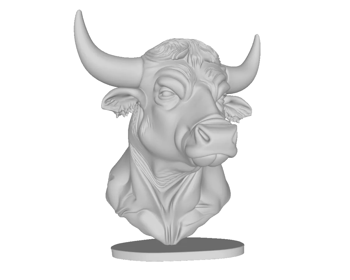MODELO 3D STL TORO – ARTE DEVOCIONAL PARA CNC E IMPRESIÓN 3D 1 Model – Figura Artística En Formato 3D