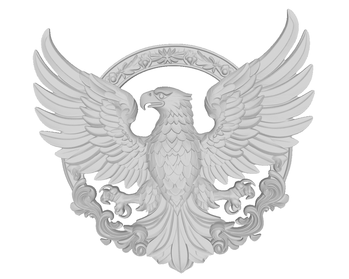 2 MODELO 3D STL PLACA AGUILA– ARTE DEVOCIONAL PARA CNC E IMPRESIÓN 3D 2 2 Modelo 3D Stl Placa Aguila– Arte Devocional Para Cnc E Impresión 3D