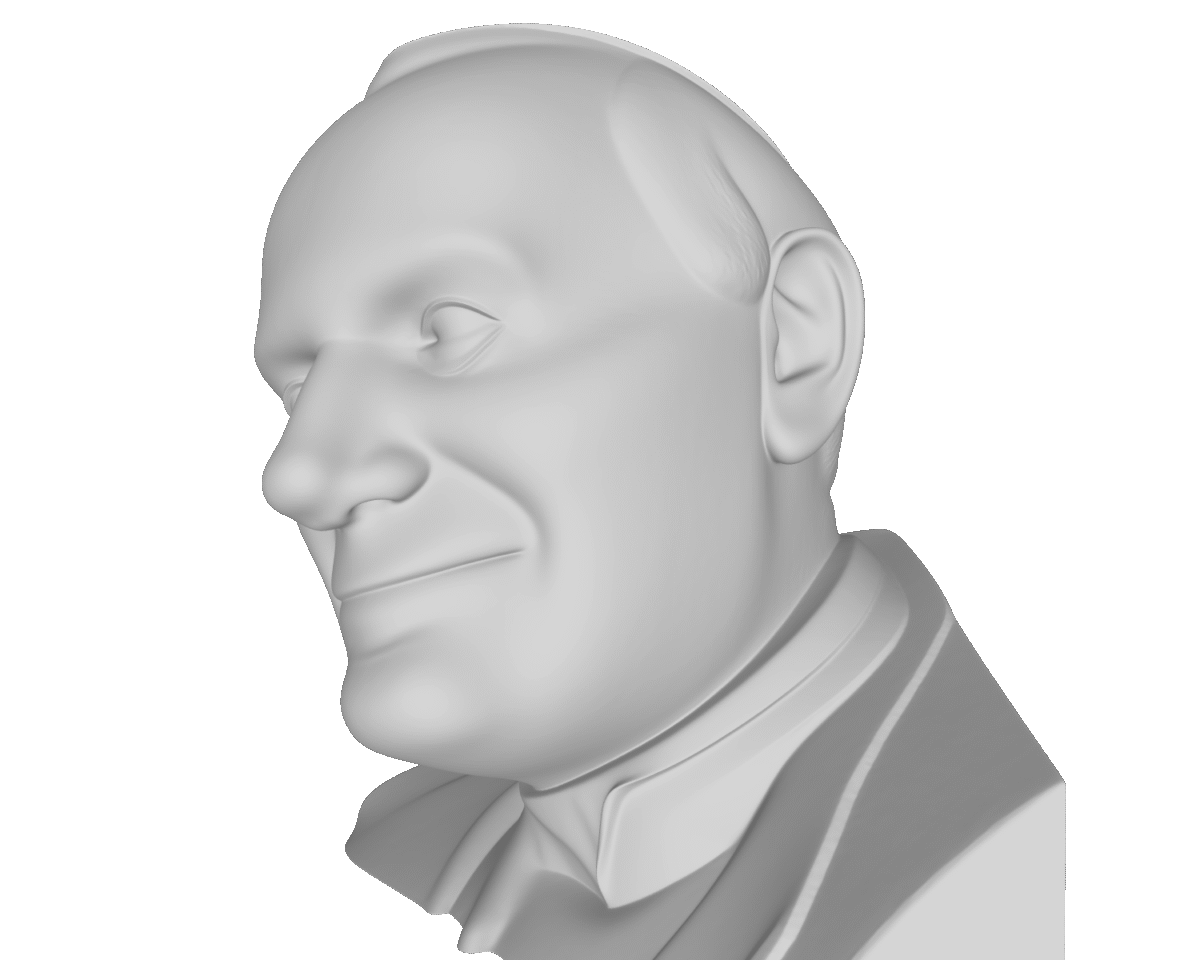 3 MODELO 3D PAPA JUAN PABLO II – ARTE DEVOCIONAL PARA CNC E IMPRESIÓN 3D 3 3 Modelo 3D Papa Juan Pablo Ii – Arte Devocional Para Cnc E Impresión 3D