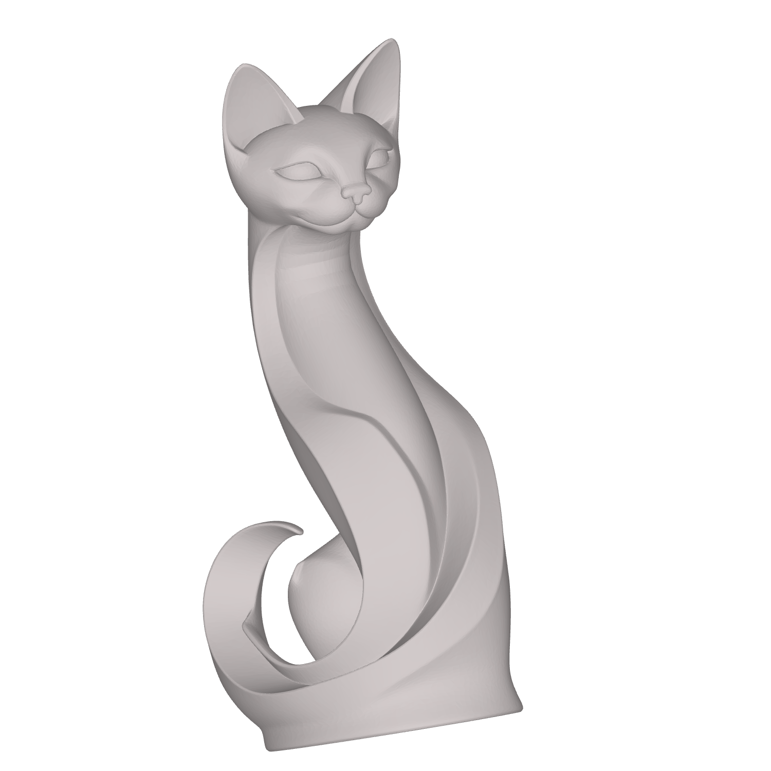 MODELO 3D STL ESCULTURA GATO – ARTE DEVOCIONAL PARA CNC E IMPRESIÓN 3D 1 Modelo 3D Stl Escultura Gato – Arte Devocional Para Cnc E Impresión 3D