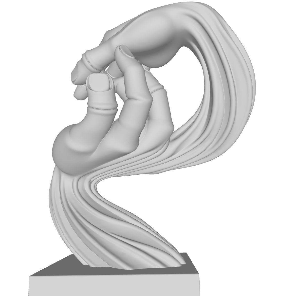 MODELO 3D ESCULTURA DE MANOS – ARTE DEVOCIONAL PARA CNC E IMPRESIÓN 3D 2 Modelo 3D Escultura De Manos – Arte Devocional Para Cnc E Impresión 3D