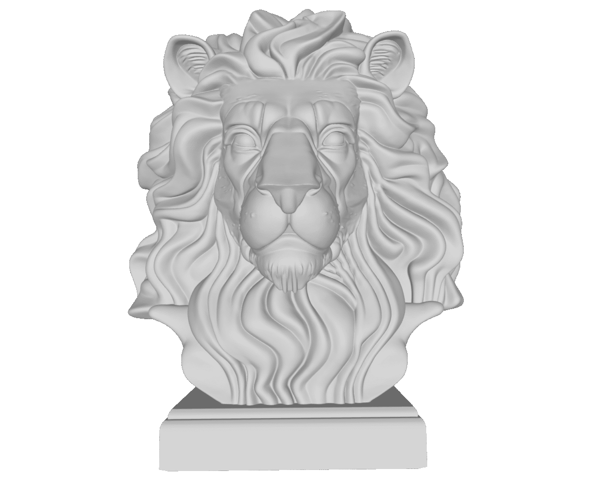 MODELO 3D STL CABEZA DE LEÓN – ARTE DEVOCIONAL PARA CNC E IMPRESIÓN 3D 1 Modelo 3D Stl Cabeza De León – Arte Devocional Para Cnc E Impresión 3D