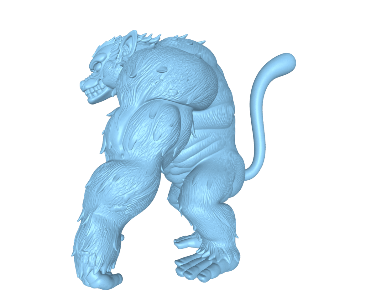 MODELO 3D LOBO DRAGON BALL – ARTE DEVOCIONAL PARA CNC E IMPRESIÓN 3D 2 Modelo 3D Lobo Dragon Ball – Arte Devocional Para Cnc E Impresión 3D