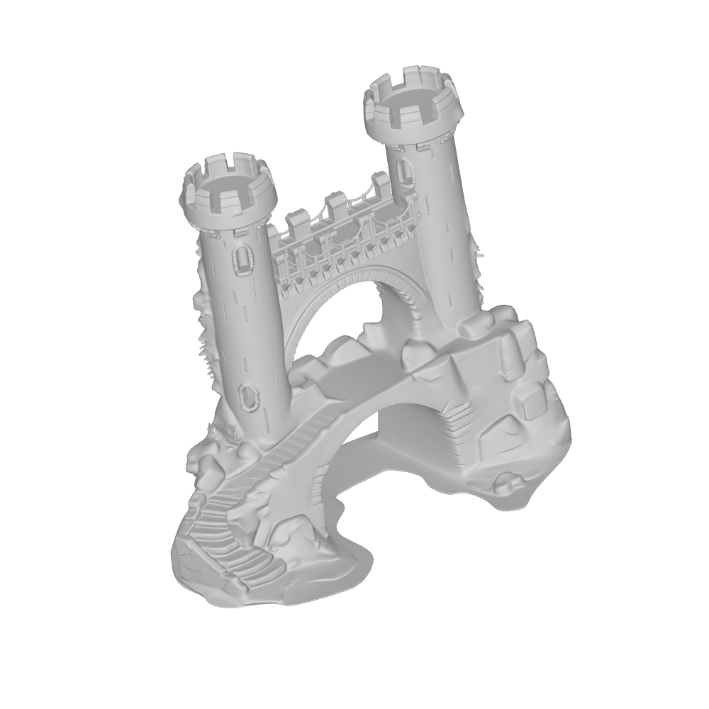 MODELO 3D STL/FBX CASTILLO EN UN PUENTE – ARTE PARA MODELAJE 3D O IMPRESIÓN 3D 2 Modelo 3D Stl/Fbx Castillo En Un Puente – Arte Para Modelaje 3D O Impresión 3D