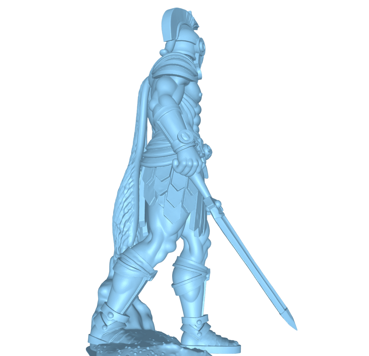 MODELO 3D ESPARTANO – ARTE DEVOCIONAL PARA CNC E IMPRESIÓN 3D 3 Modelo 3D Espartano – Arte Devocional Para Cnc E Impresión 3D