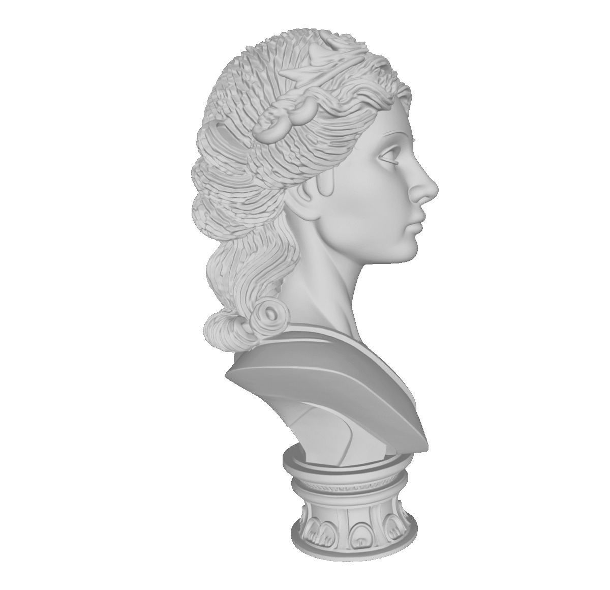 MODELO 3D ESCULTURA MUJER GRIEGA – ARTE DEVOCIONAL PARA CNC E IMPRESIÓN 3D 3 Modelo 3D Escultura Mujer Griega – Arte Devocional Para Cnc E Impresión 3D