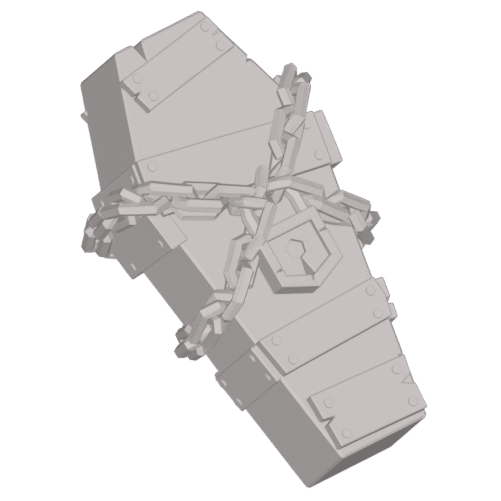 Modelo 3D STL Ataúd – Arte Devocional para CNC e Impresión 3D
