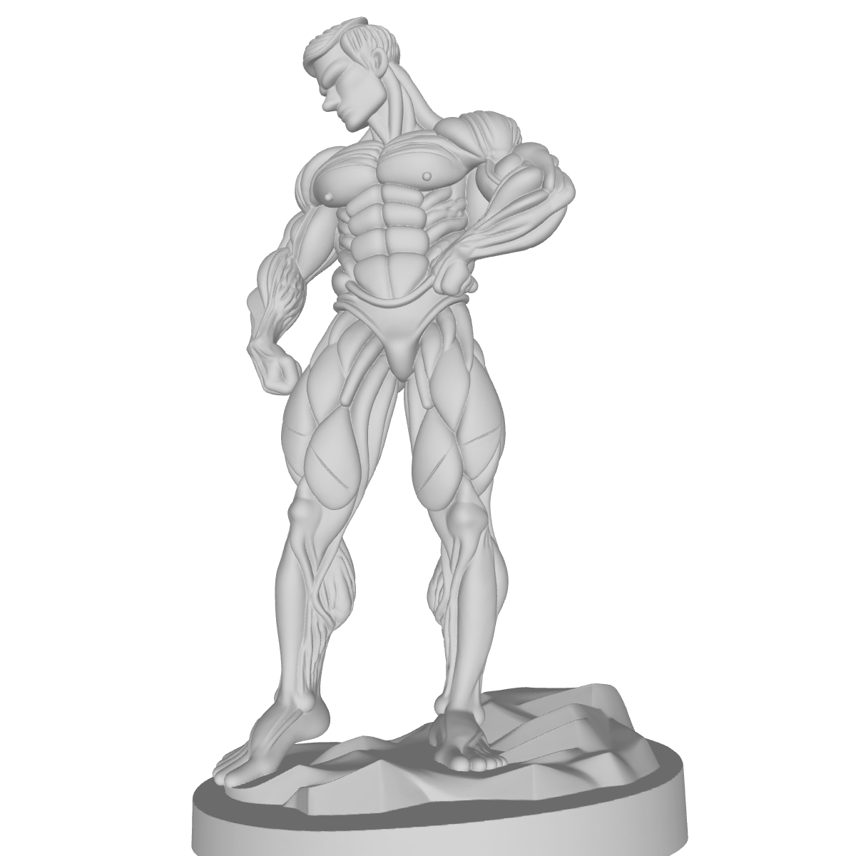 MODELO 3D ESCULTURA HOMBRE – ARTE DEVOCIONAL PARA CNC E IMPRESIÓN 3D 1 Modelo 3D Escultura Hombre – Arte Devocional Para Cnc E Impresión 3D