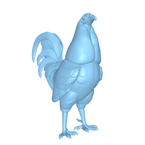 Modelo 3D STL GALLO – Arte Devocional para CNC e Impresión 3D