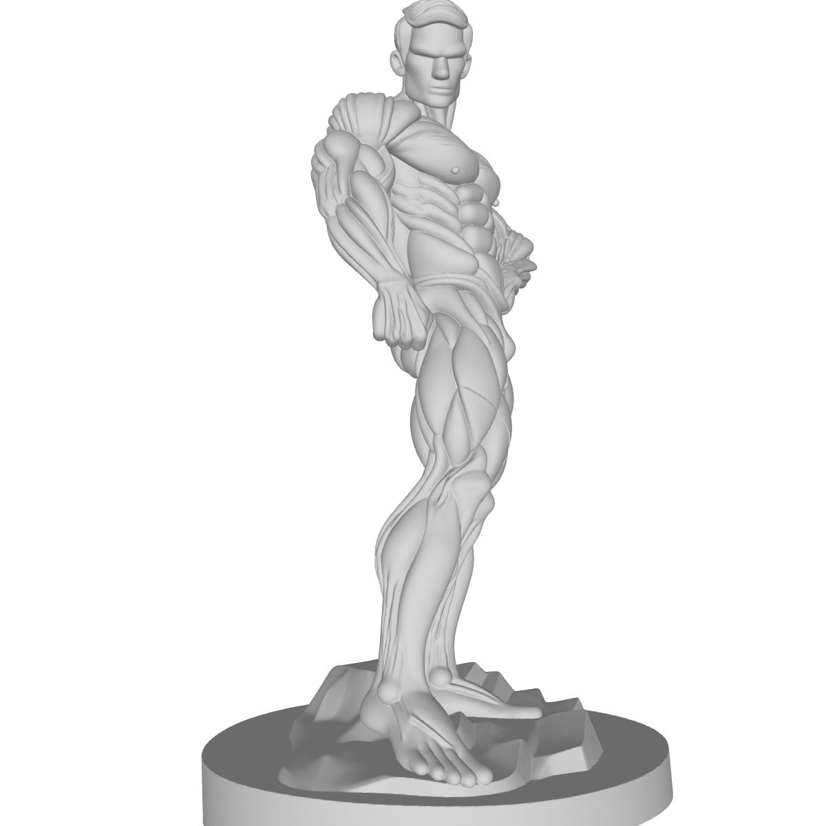 MODELO 3D ESCULTURA HOMBRE – ARTE DEVOCIONAL PARA CNC E IMPRESIÓN 3D 4 Modelo 3D Escultura Hombre – Arte Devocional Para Cnc E Impresión 3D